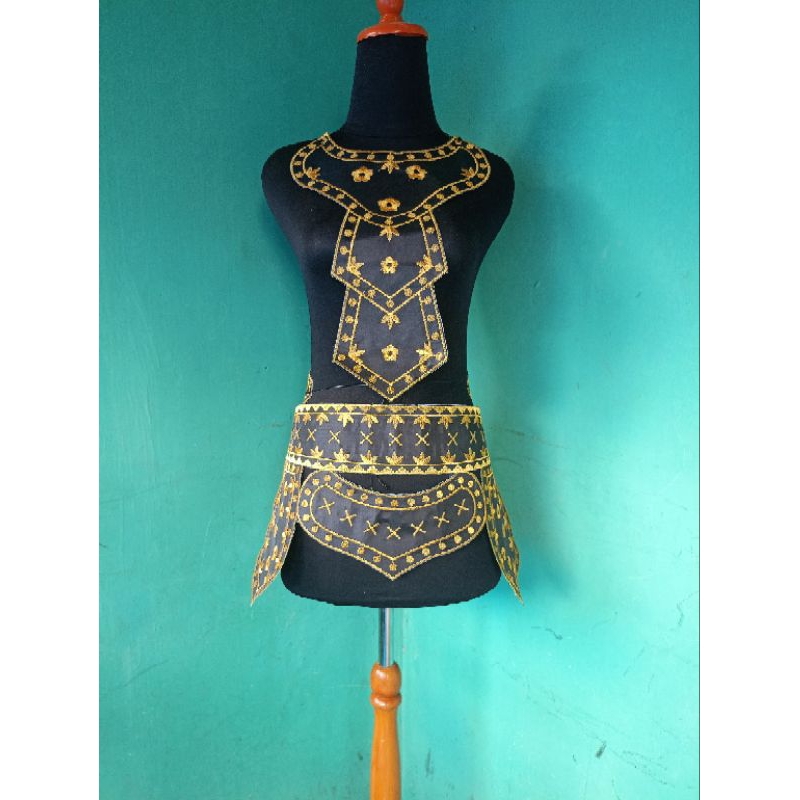 Jual Bordir kostum tari rampek/ Bordir rampek tari satu set atas bawah ...