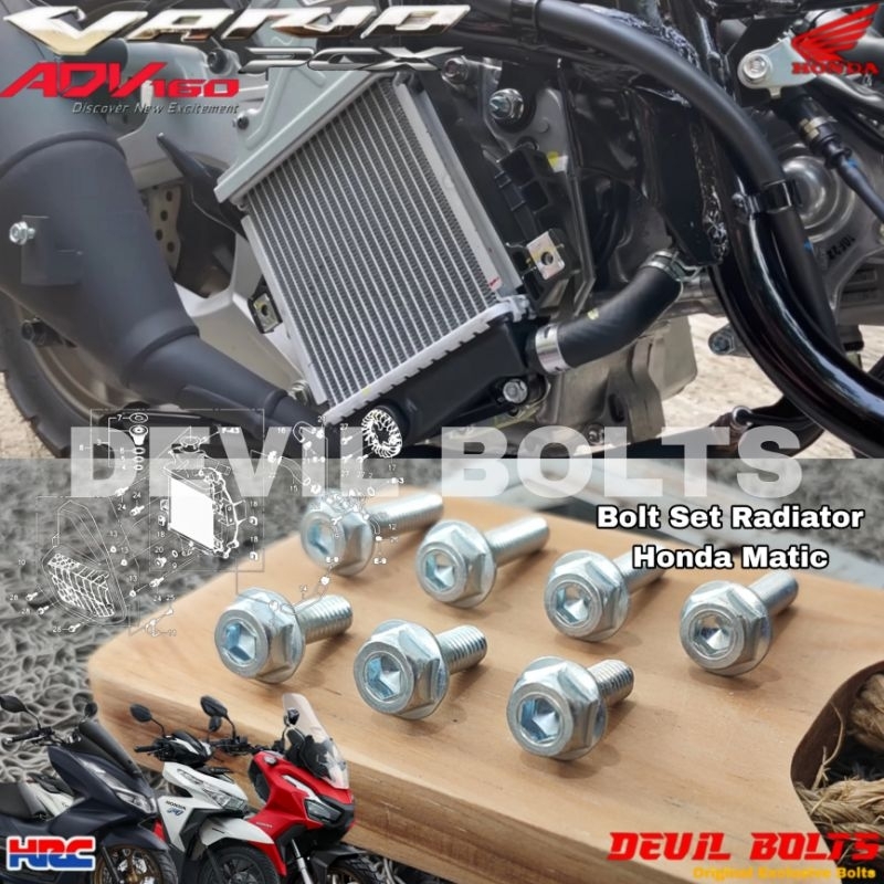 Jual Baut Set Radiator ADV PCX Vario (Mode Dua Kunci) | Shopee Indonesia