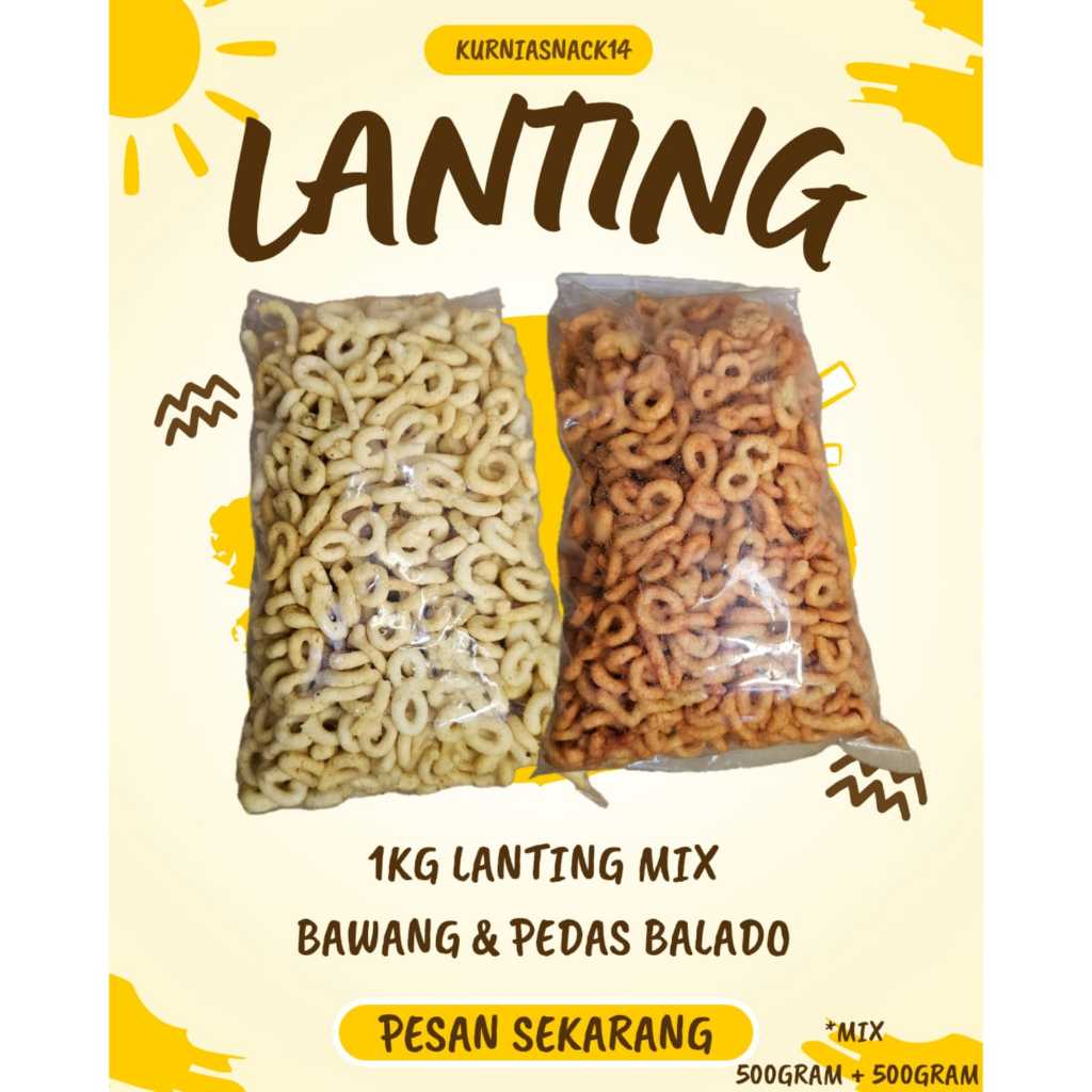 Jual 1KG LANTING SINGKONG ANEKA RASA BISA MIX 2 RASA (ORI JETIS/ORI ...