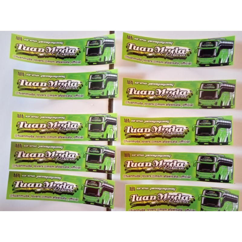 Jual Stiker bus baduri terbaru dari Tuan Muda Reborn lovers | Shopee ...