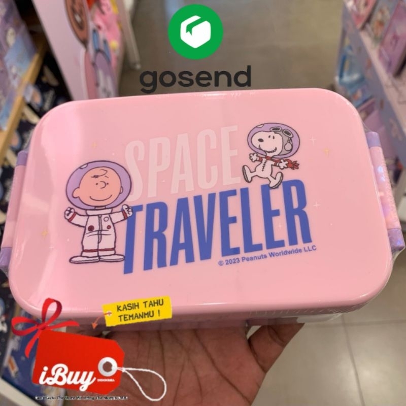 Jual iBuy Miniso Snoopy Space Traveler Tempat Makan Anak Lunch Bento ...