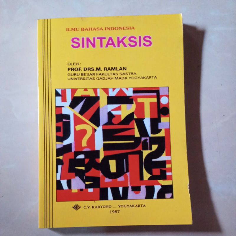 Jual Buku Sintaksis (Ramlan) | Shopee Indonesia