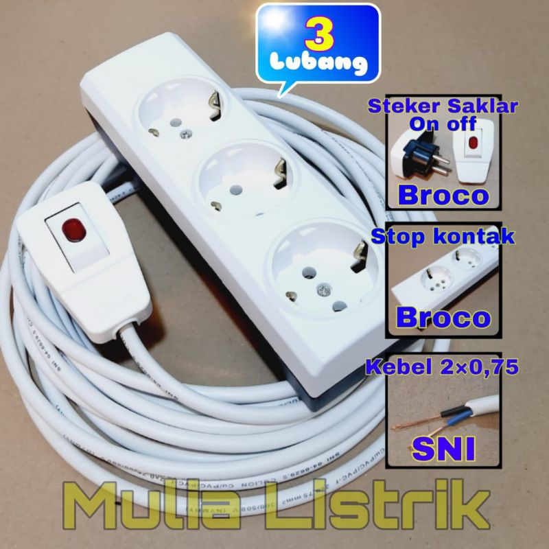 Jual Stop kontak Broco jadi 11m~20m / Sterker saklar on off / terminal ...