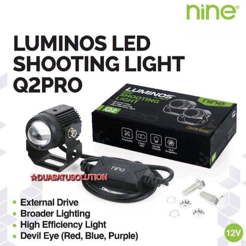 Jual Lampu Led Tembak Mini Laser Nine Luminosled Q Q Pro Blue Lens