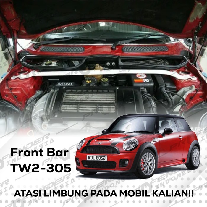 Jual ULTRA RACING - Front (2points) - TW2-305 - Mini Cooper R-50 R50 S ...