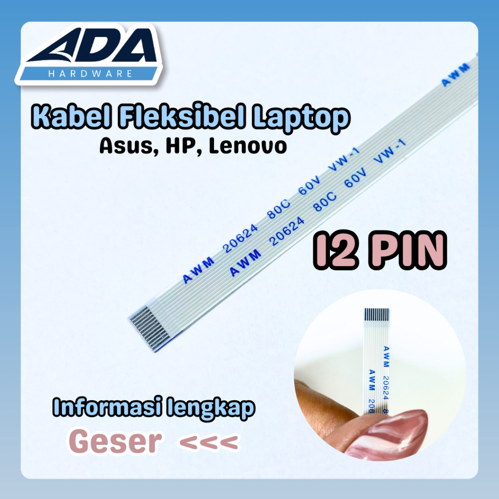 Jual Kabel Flexible Touchpad Laptop Asus 12 Pin Searah Bolak Balik