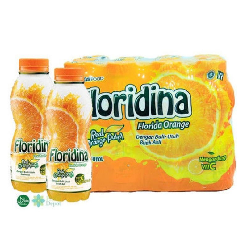 Jual MINUMAN FLORIDINA RASA ORANGE KEMASAN BOTOL 350 ML 1 PAK ISI 12 ...