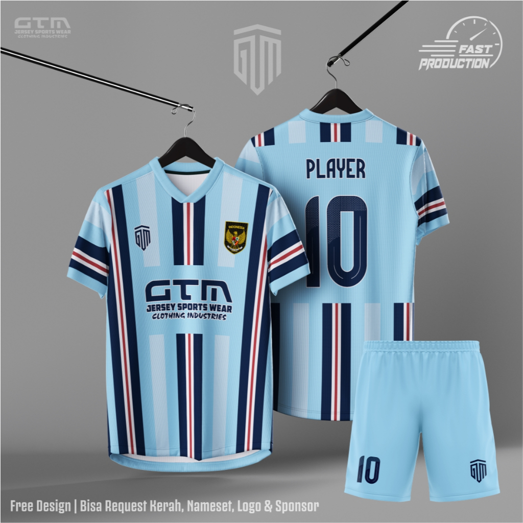 Warna Biru Motif Baju Bola Terbaru Jual Baju Bola Jersey Warna