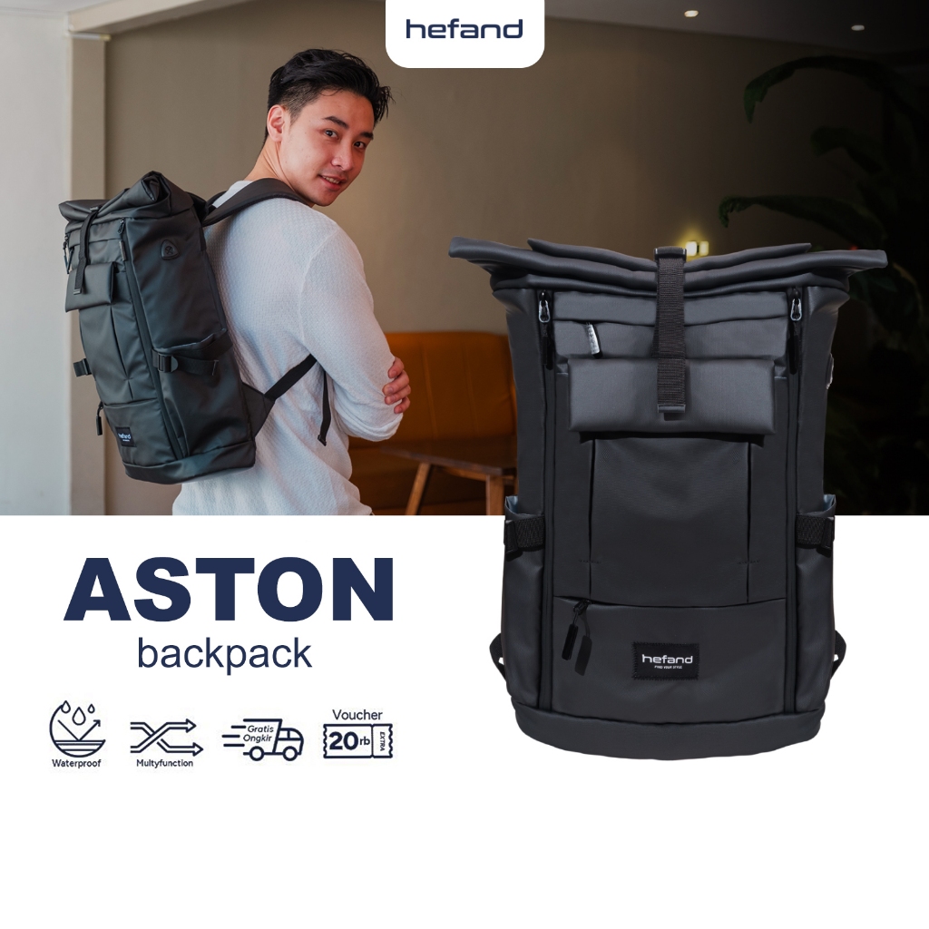 Jual Tas Ransel Pria Backpack Aston Tas Laptop Punggung Tas Travelling