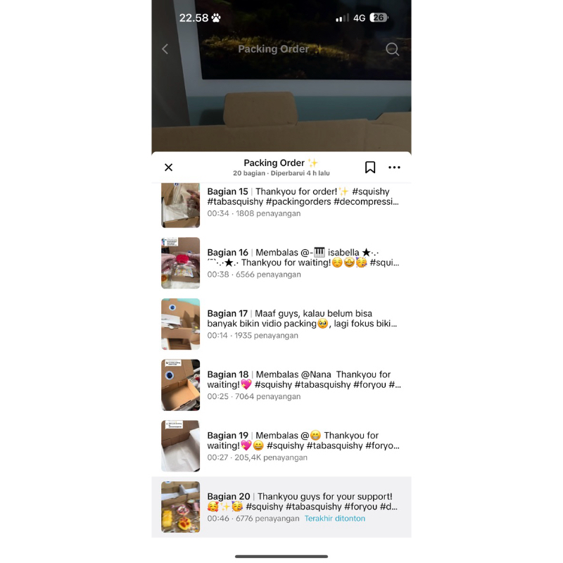 Jual Taba squishy - Packing order vidio tiktok | Shopee Indonesia