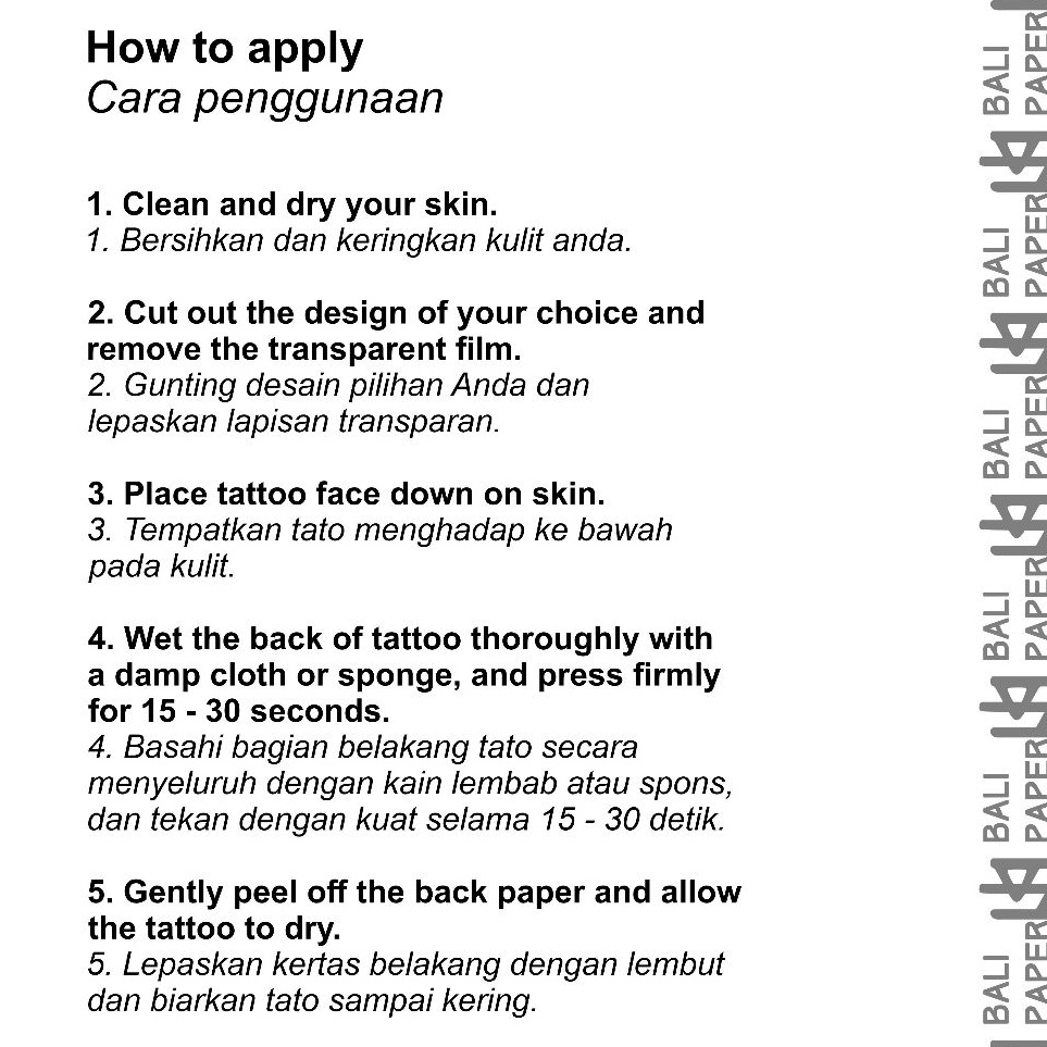 TATTOO BURST58冊セット （Jual KODE N52K Tato Bunga Higanbana B58  