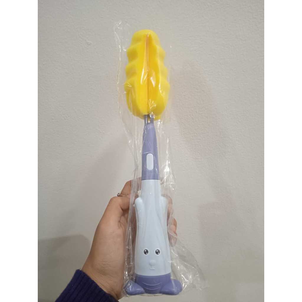 Jual 3in1 Sikat Botol Bayi Nylon Brush Sponge Pembersih Botol