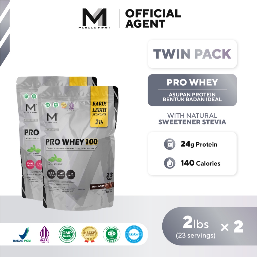 Jual [BUNDLE] MUSCLE FIRST Pro Whey 100 2lbs x2 - Whey Protein | Shopee ...