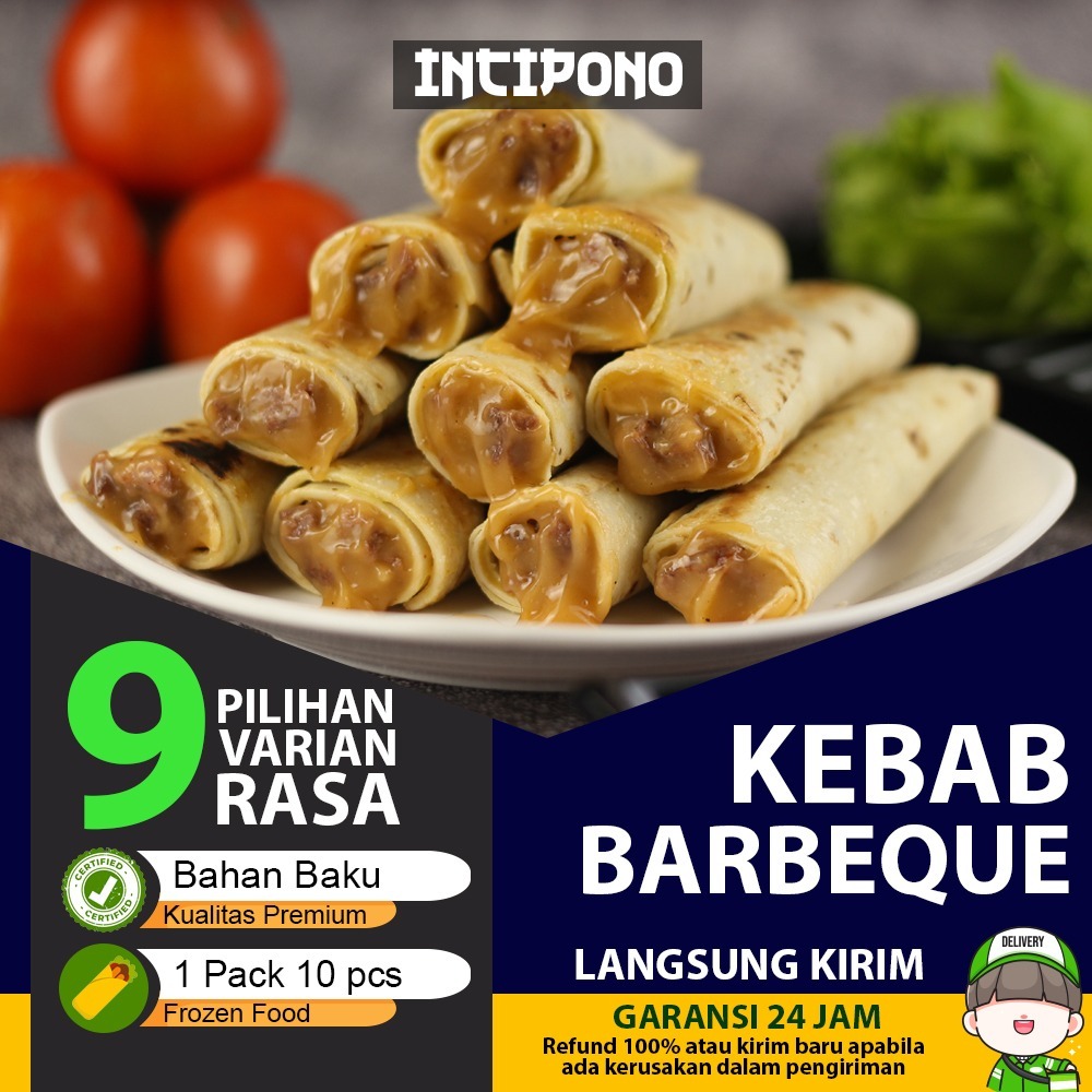 Jual Incipono Kebab Mini Barbeque Rasa Daging Iga Sapi Asam Manis Lumer ...
