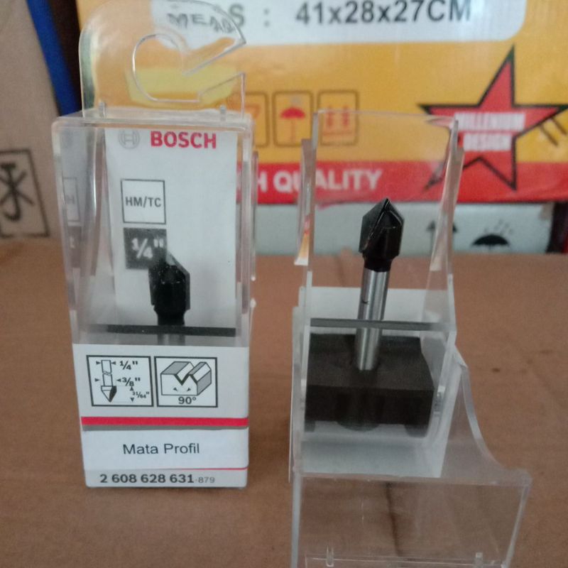 Jual BOSCH Mata Router Bits V-Grove Mata Router ACP 9,5mm L12,7mm G ...