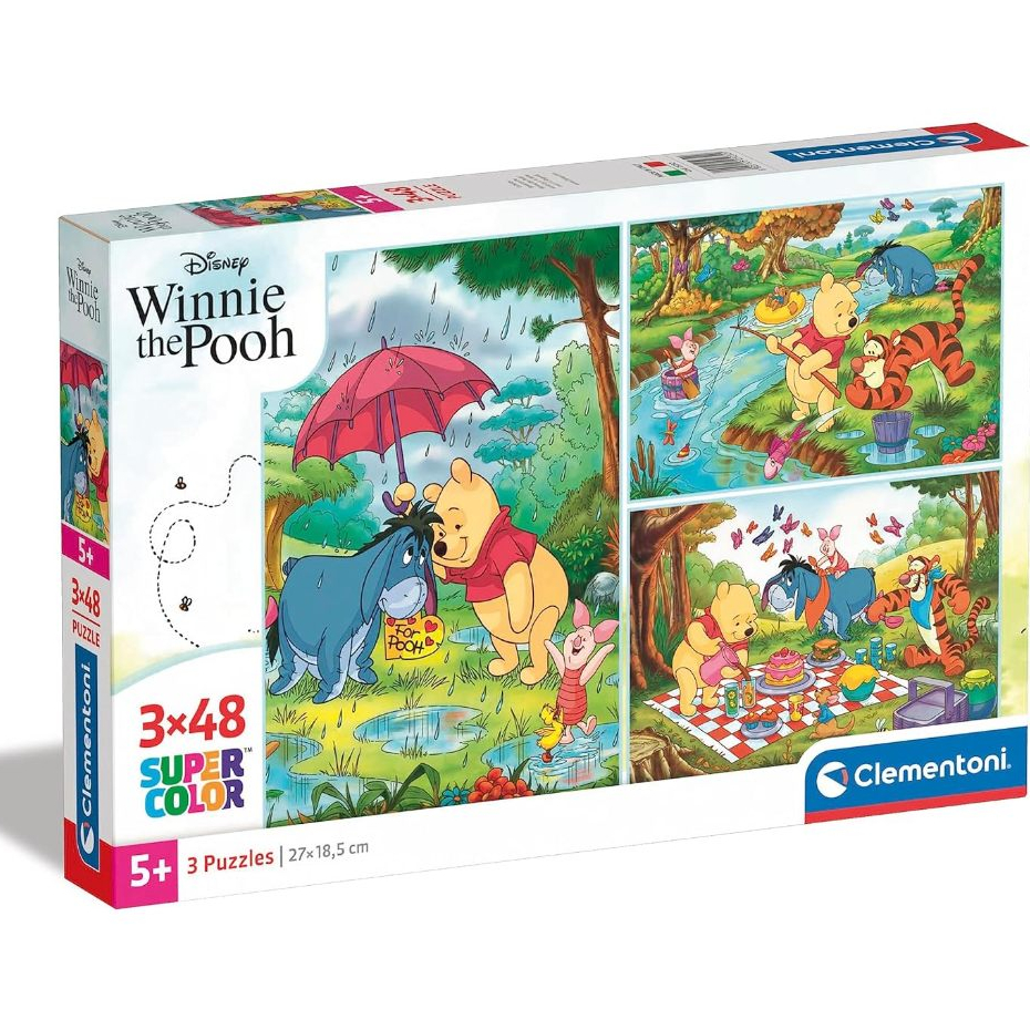 Clementoni 25232 Supercolor Winnie the Pooh Puzzle X 48 Pcs Original