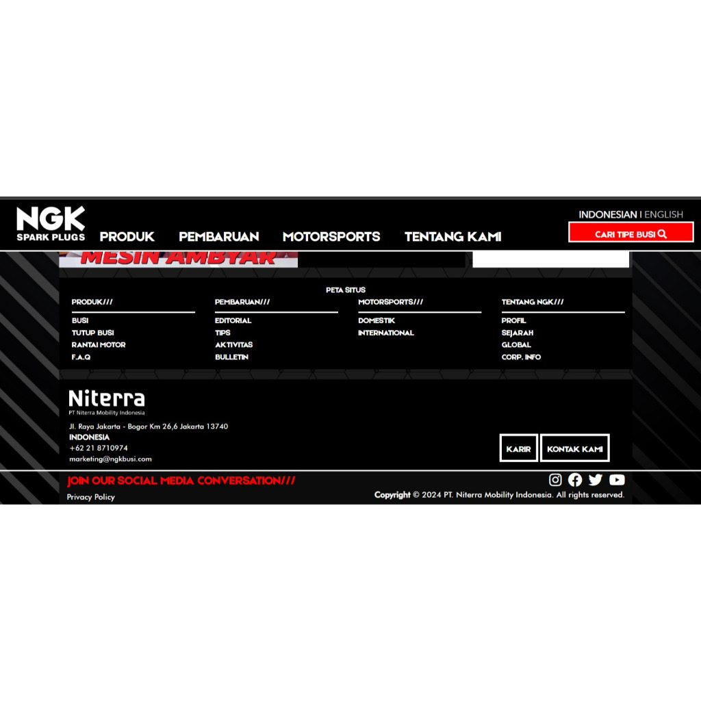 Jual [SATUAN] Busi Motor NGK MR8E-9 ASLI R15 v3 Satria Injeksi GSX-R ...