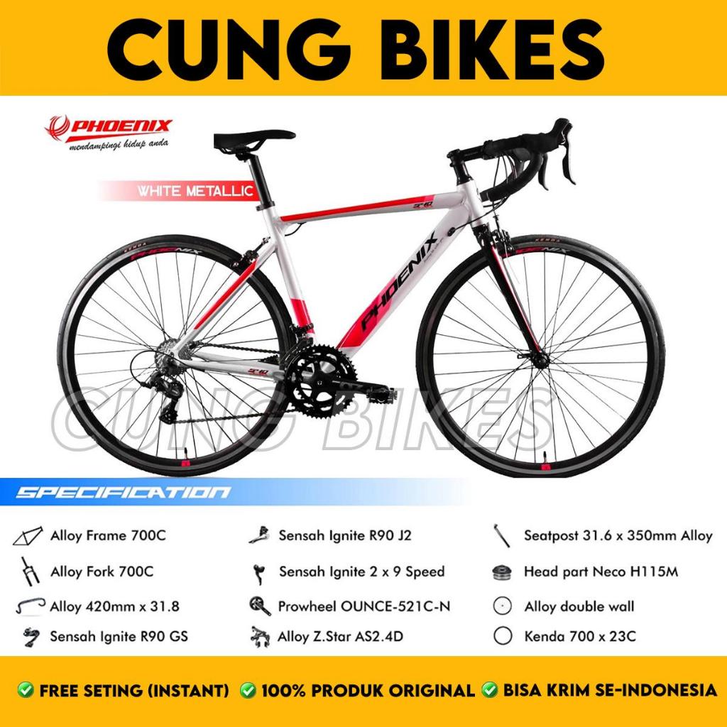 Jual Sepeda Road Bike Phoenix 540 Frame Alloy 700C 2 x9 Speed Shopee Indonesia