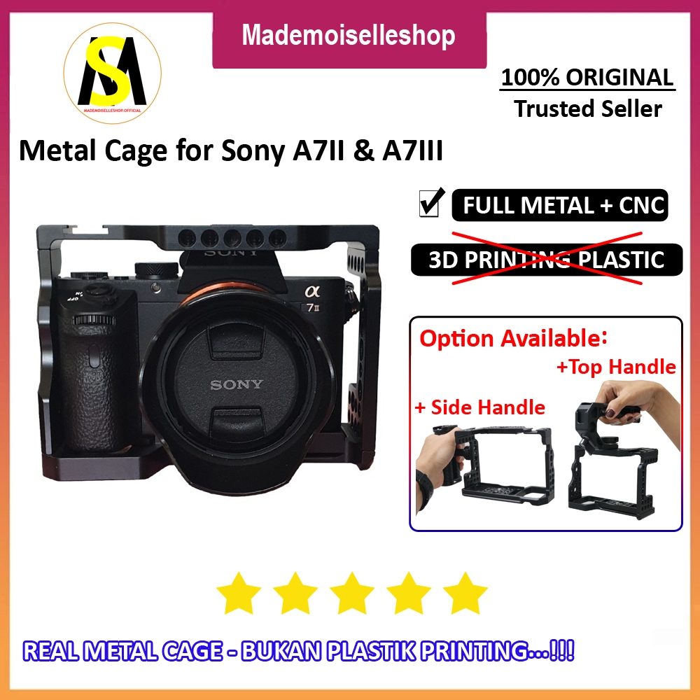 Jual Cage Rig for Sony A7 Mark II & A7 Mark III - Cage Sony A7II A7III ...