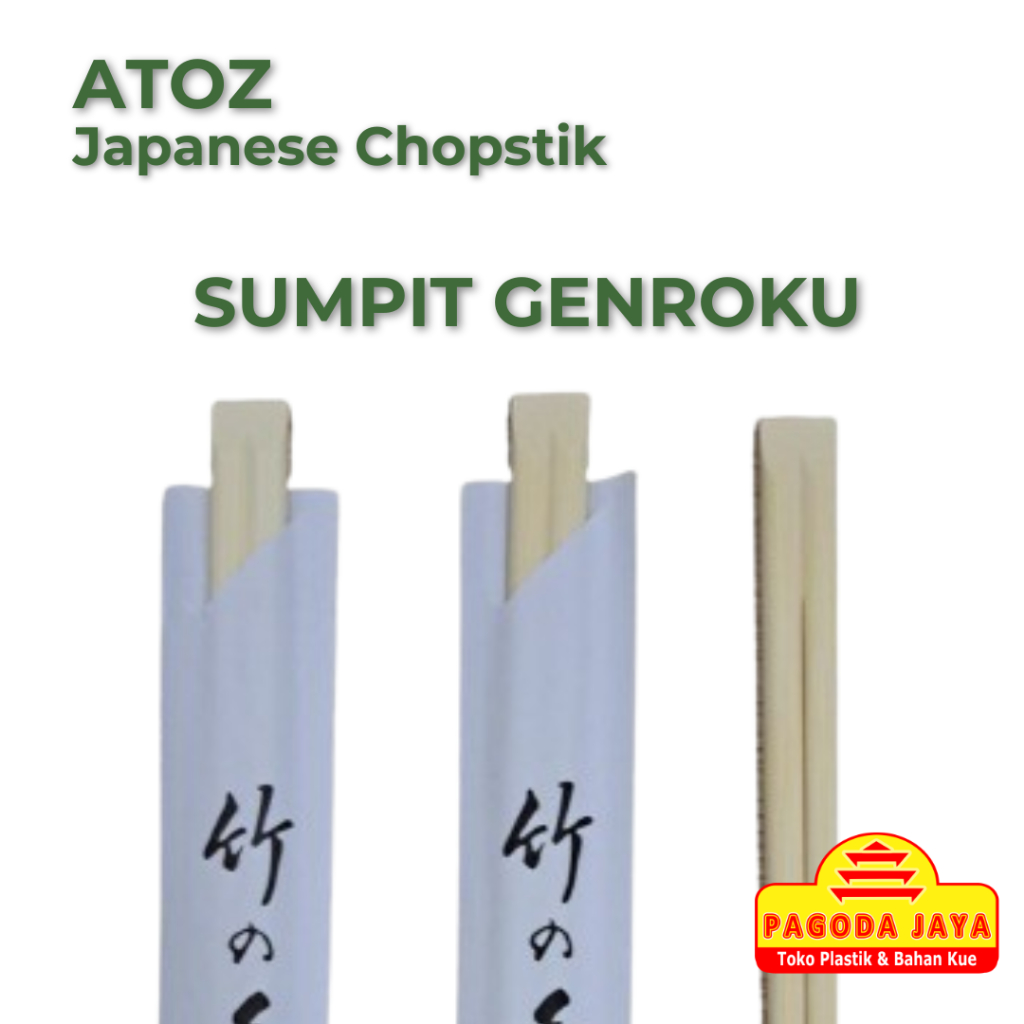 Jual ATOZ Japanese Chopstik 50 Pasang / Sumpit Genroku | Shopee Indonesia