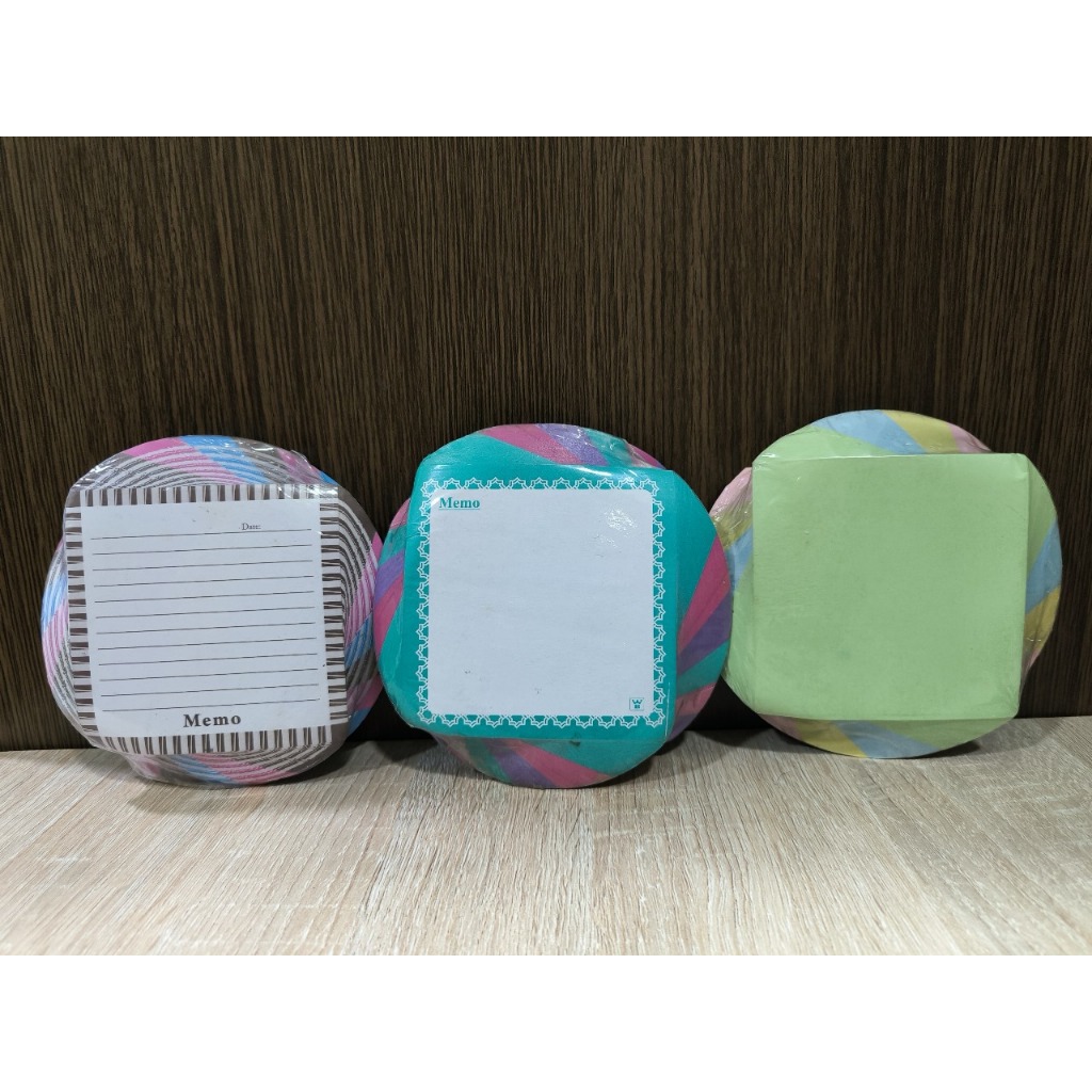 Jual memo putar bazic ( ada 3 macam) satuan random motif notes putar ...