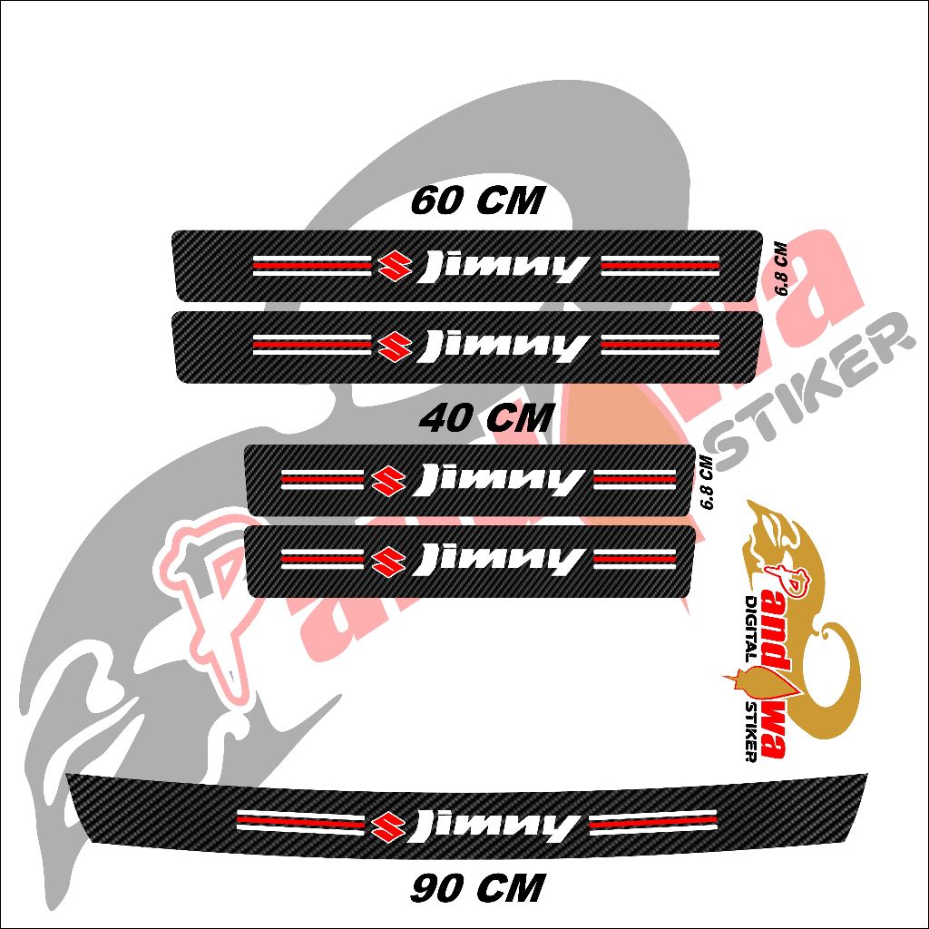 Jual stiker carbon fiber stiker pengaman mobil Jimny Sticker pelindung ...