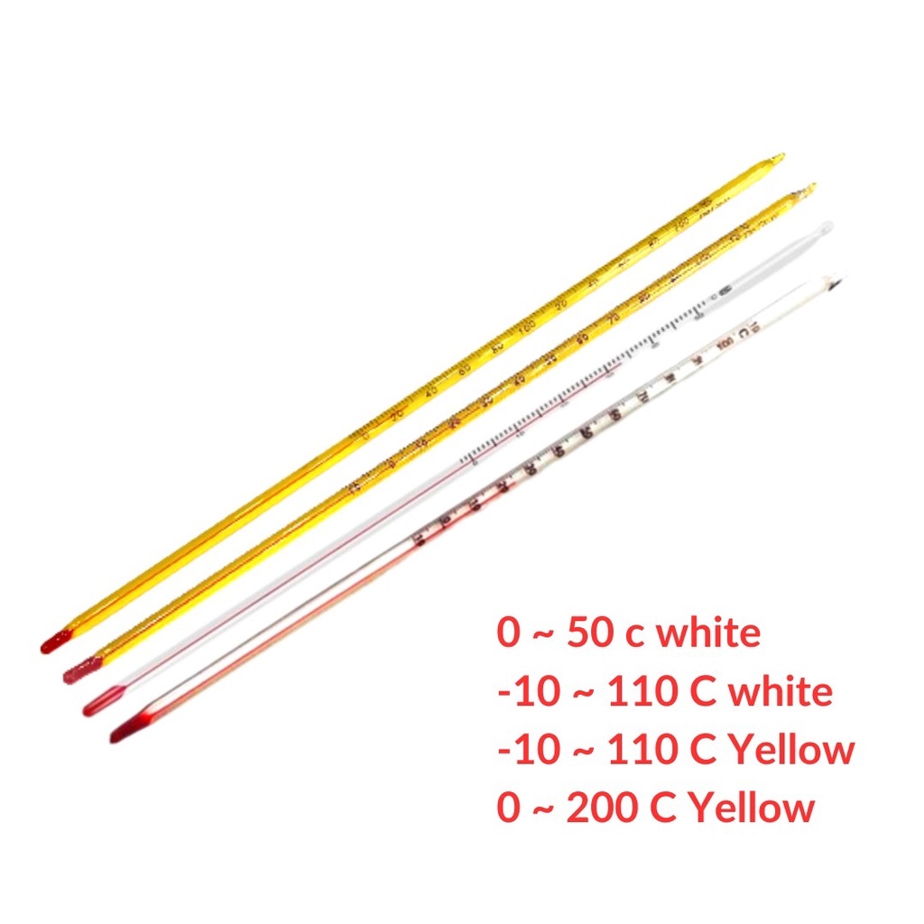 Jual Thermometer Batang Glass Termometer Termometer gelas Praktikum ...