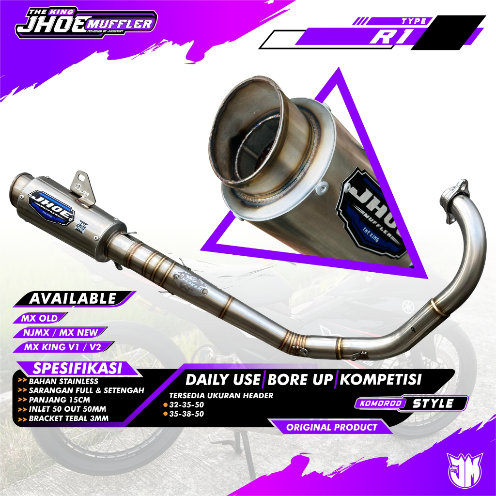 Jual Knalpot Racing MX OLD MX NEW MX KING Roadrace TYPE R1 By Jhoe ...