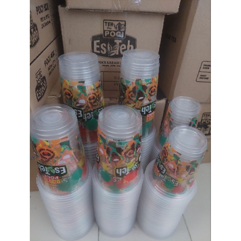 Jual Gelas Teh Poci Original Cup Teh Poci ORI 12oz 16oz 22oz | Shopee ...