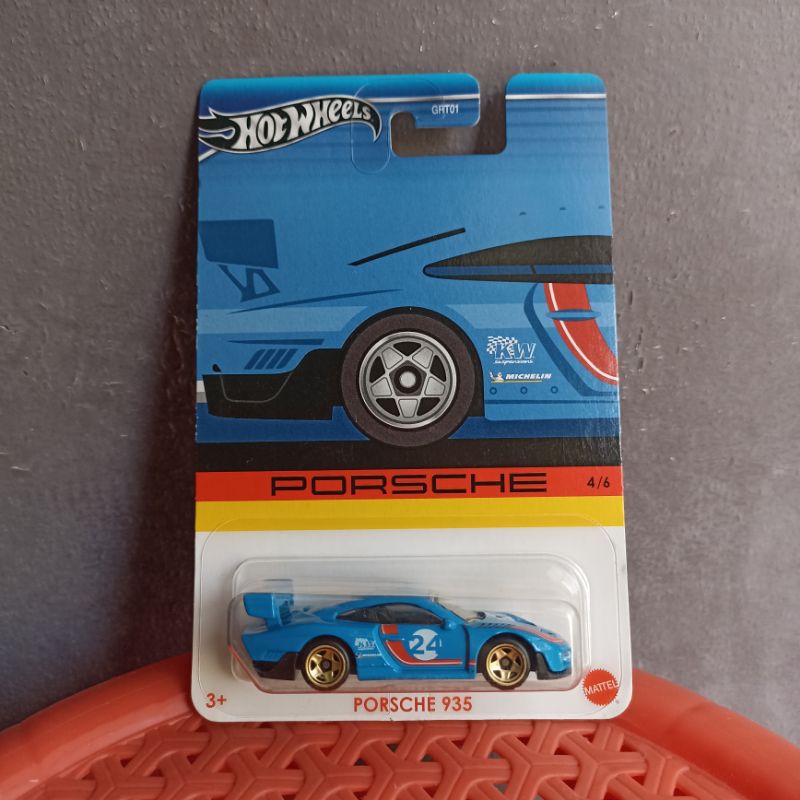 Hot Wheels Porsche 935 Bleue Exclusive Walmart 2024 - Série 4/6, Boîte Scellée !