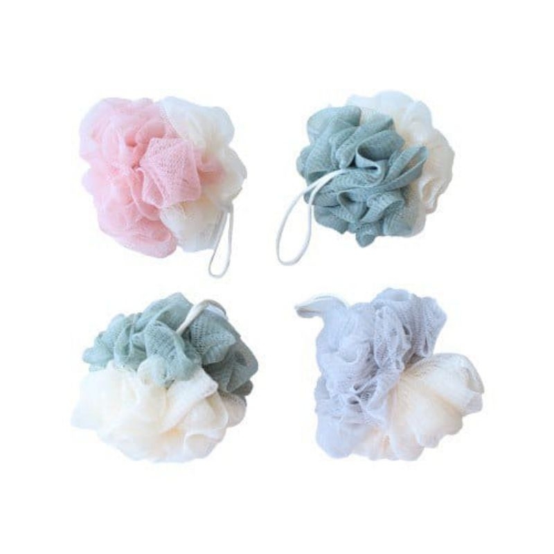 Jual SHOWER PUFF Spons Mandi Besar Jaring Tebal Sponge Busa Bulat ...
