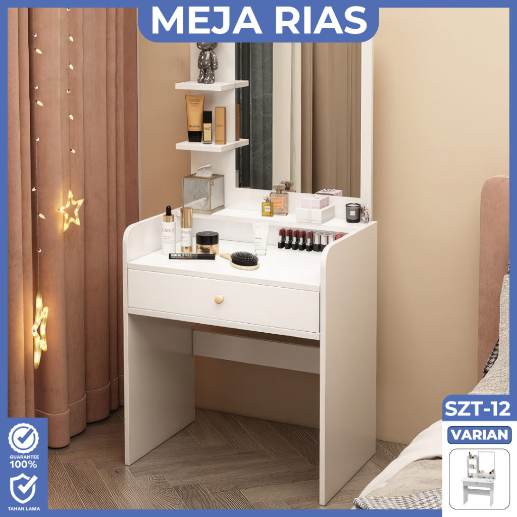 Jual Meja Rias Minimalis Putih Meja Rias Aesthetic Mini Meja Kosmetik ...