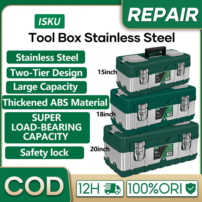 Jual Isku Tool Box Besar Inch Box Tahan Lama Toolbox Kotak Peralatan Perkakas Kotak Perkakas