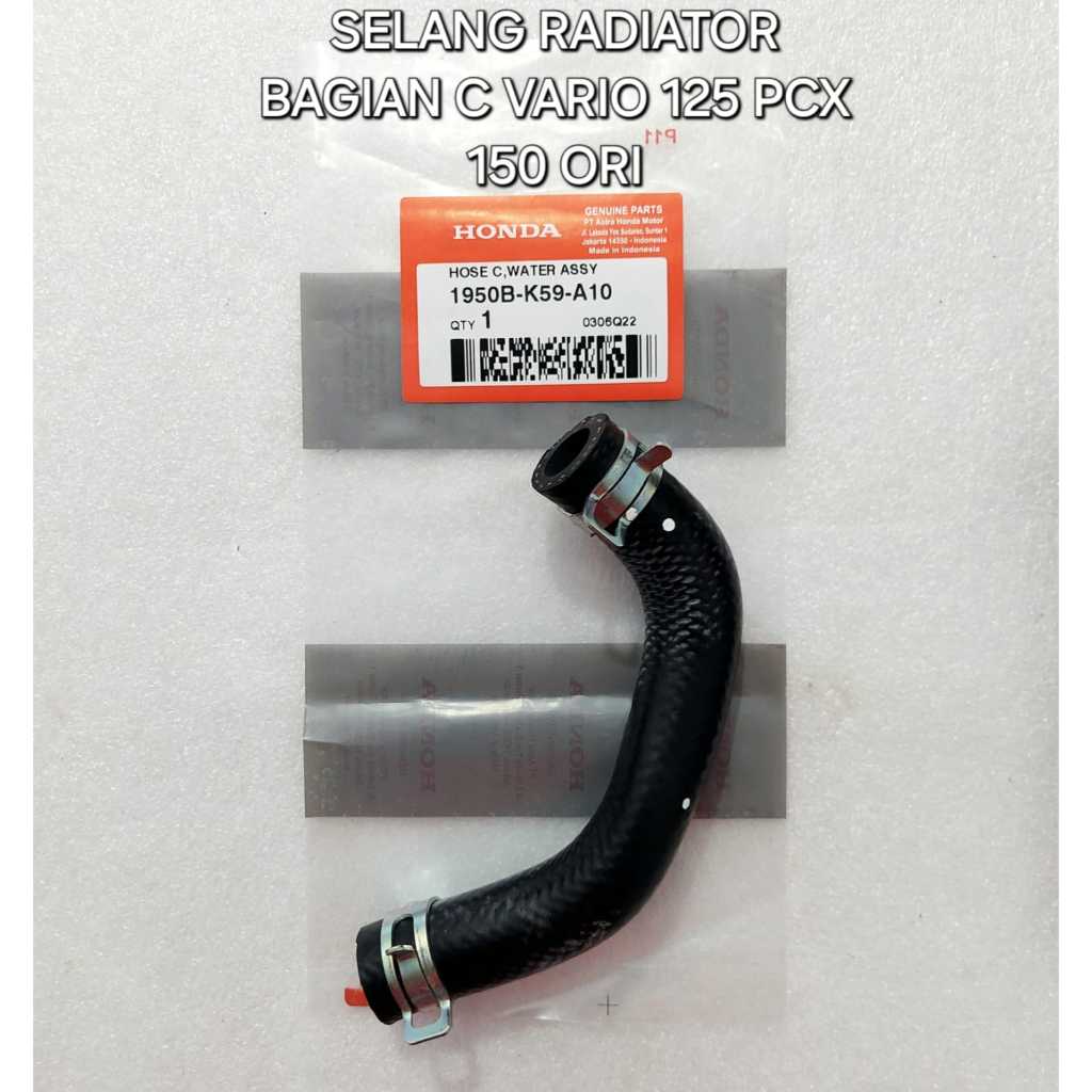 Jual SELANG RADIATOR BAGIAN C VARIO 125 PCX 150 ORIGINAL 1950B-K59-A10 ...