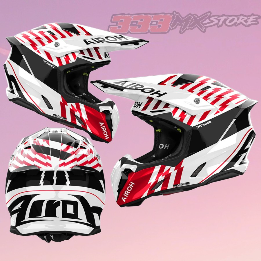 Jual Helm Airoh Twist 3.0 Thunder Red White Helmet Airoh Twist Cross ...