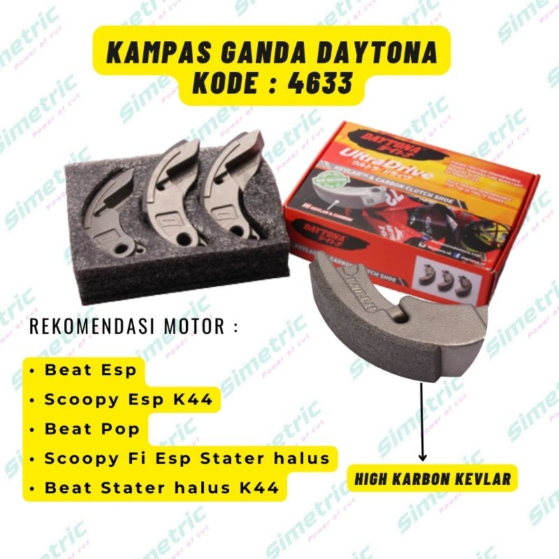 Jual Kampas Ganda Daytona Beat Esp Scoopy Esp Kampas Ganda Beat Pop ...