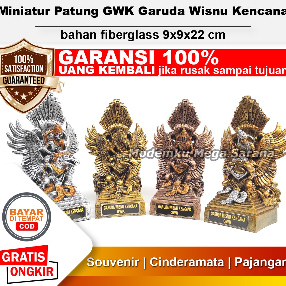 Jual Pajangan Miniatur Patung Gwk Garuda Wisnu Kencana Bali Fiberglass Kode A G Shopee Indonesia