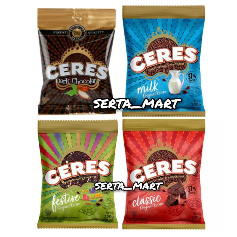 Jual Meises Ceres Meses Coklat / Classic / Festive / Dark Choco 80 gr ...