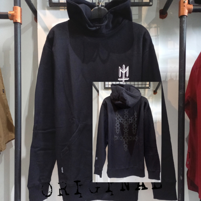 Jual MATERNAL DISASTER LEAFTIP BLACK HOODIE ZIPPER Shopee Indonesia - Main Image