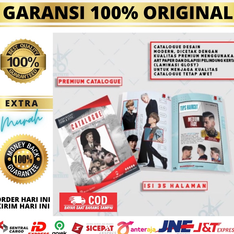 Jual Katalog Barbershop Pangkas Rambut Cukur Kekinian Model Rambut ...