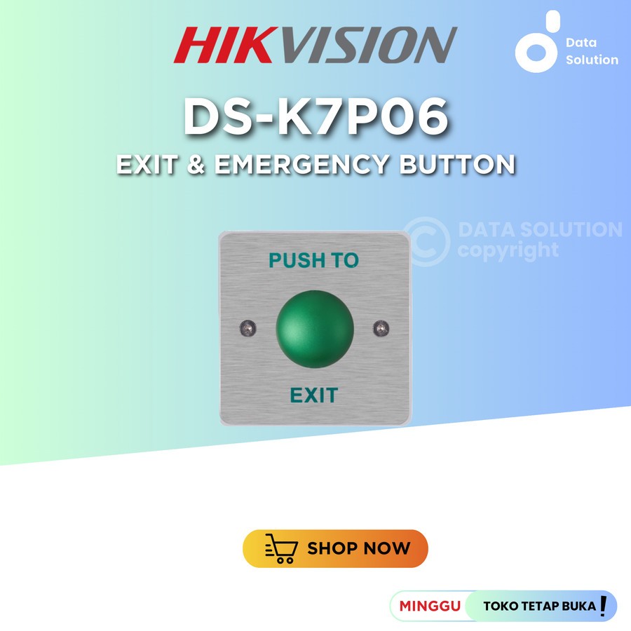 Jual HIKVISION DS-K7P06 EXIT & EMERGENCY BUTTON | Shopee Indonesia
