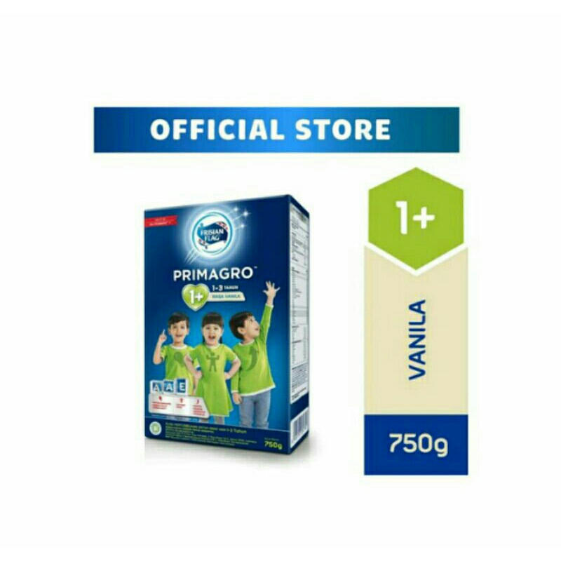 Jual Frisian Flag Primagro 1+ Vanila Coklat 750g Susu Pertumbuhan untuk ...