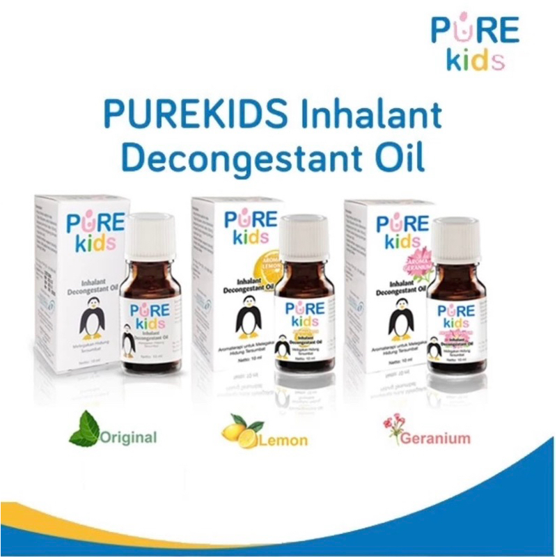 Jual PURE KIDS BABY PUREKIDS PUREBABY INHALANT DECONGESTANT OIL OBAT ...