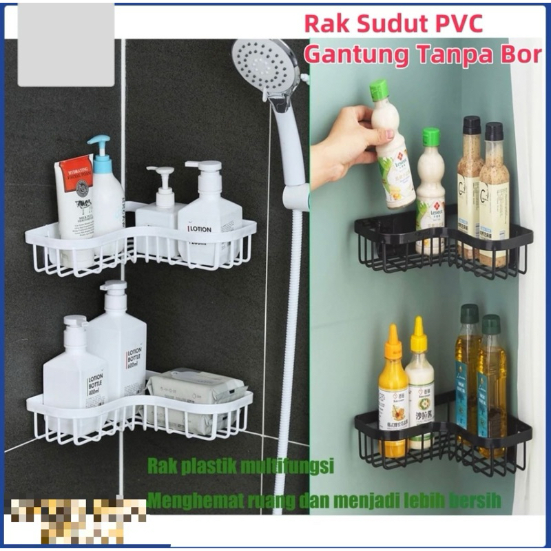 Jual Rak Kamar Mandi Tempel Dinding Rak Sabun Kamar Mandi PVC Gantung ...