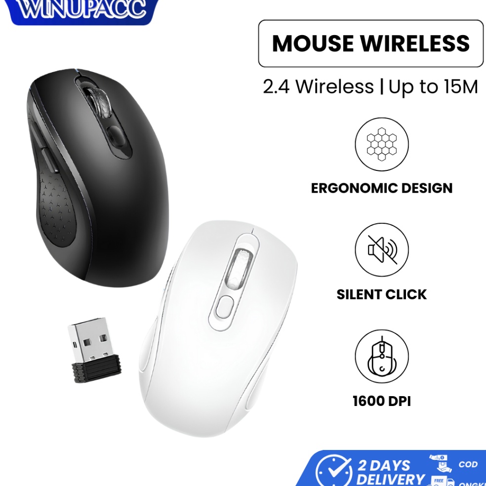 Jual KODE A26O WELLUP M3 Mouse Wireless 24GHz Silent Klik Optical 16DPI ...