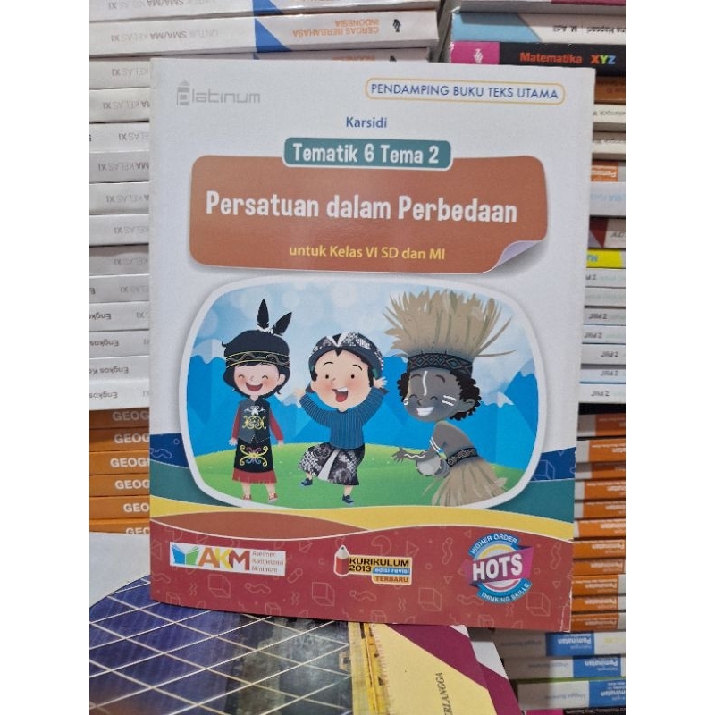 Jual buku tematik 6 tema 1,2,3,9 untuk kelas 6 VI sd mi platinum akm ...