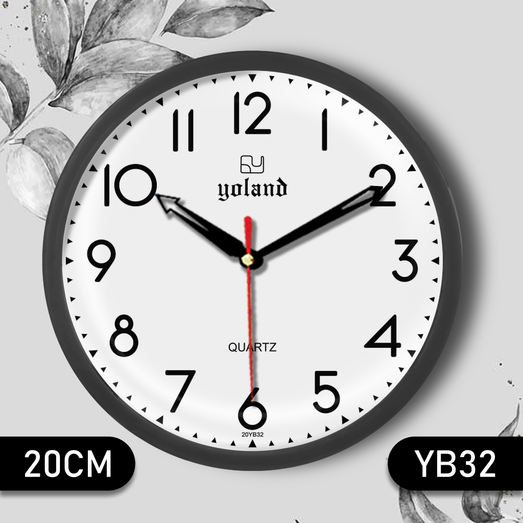 Jam Dinding POLOS YOLAND | Diameter 20-30cm | Dekorasi Simple Gantungan Minimalis | Varian Ring