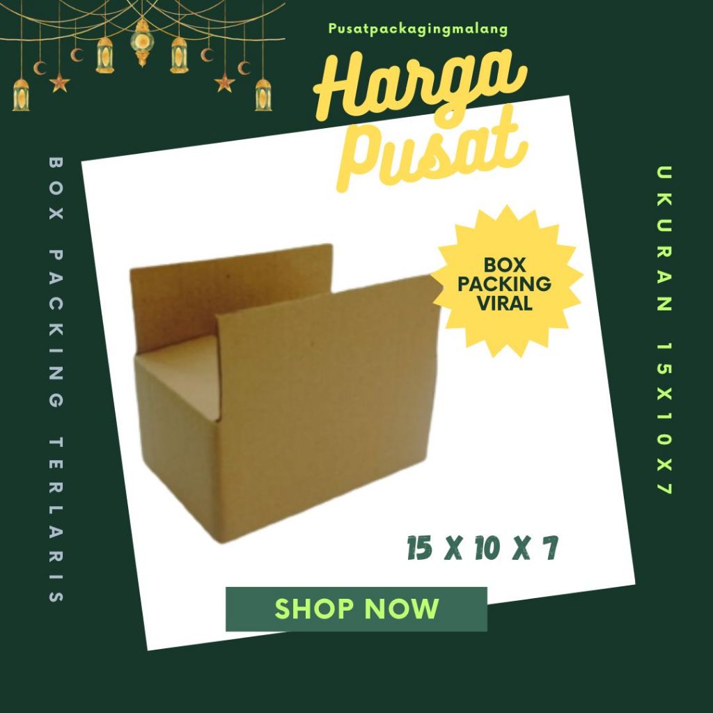 Jual Kardus 15x10x7 Box Packing A0 Dus Jamu Kotak Kemasan Souvenir Obat ...