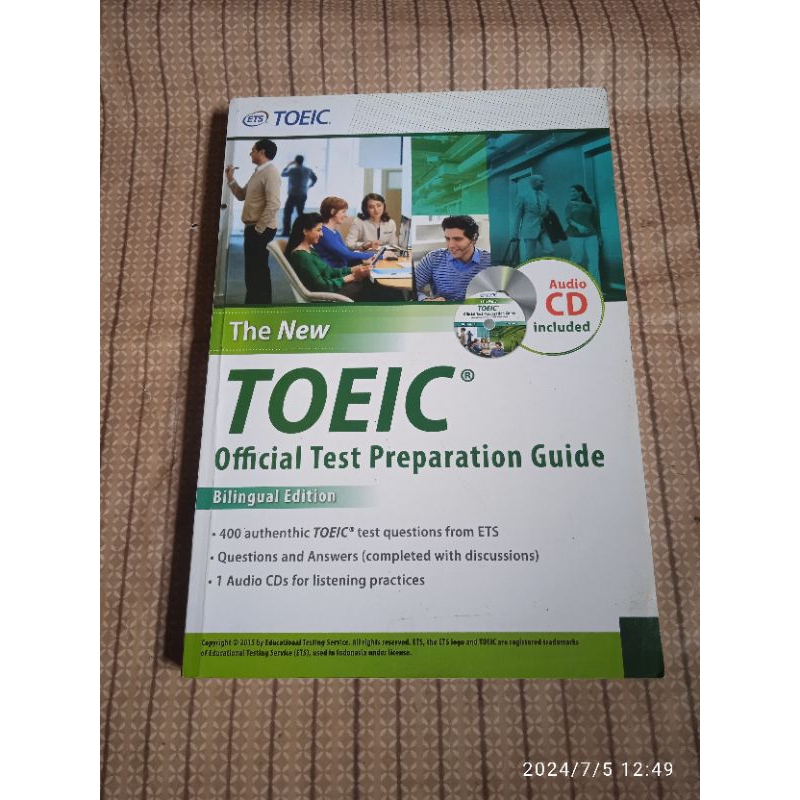 Jual buku the new toeic official test preparation guide shopee indonesia
