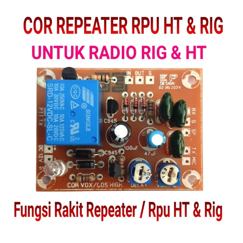 Jual Kit Cor Rpu Vox repeater sensor out speaker radio RX Ht Rig ...